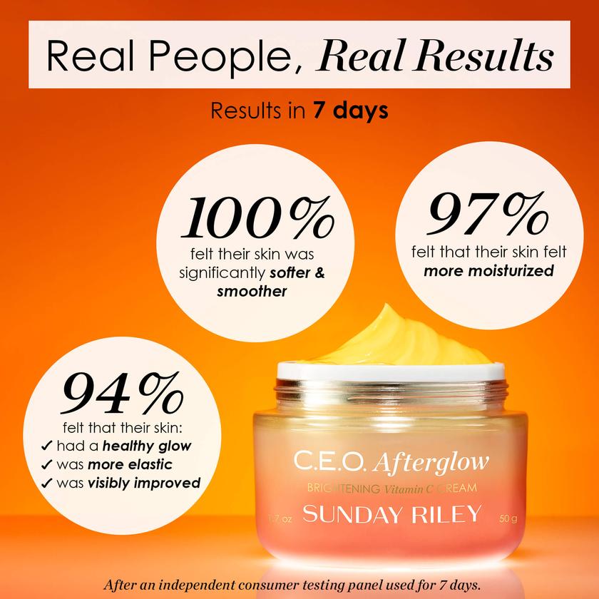 Sunday Riley C.E.O. Afterglow Brightening Vitamin C Gel Cream Best Buy